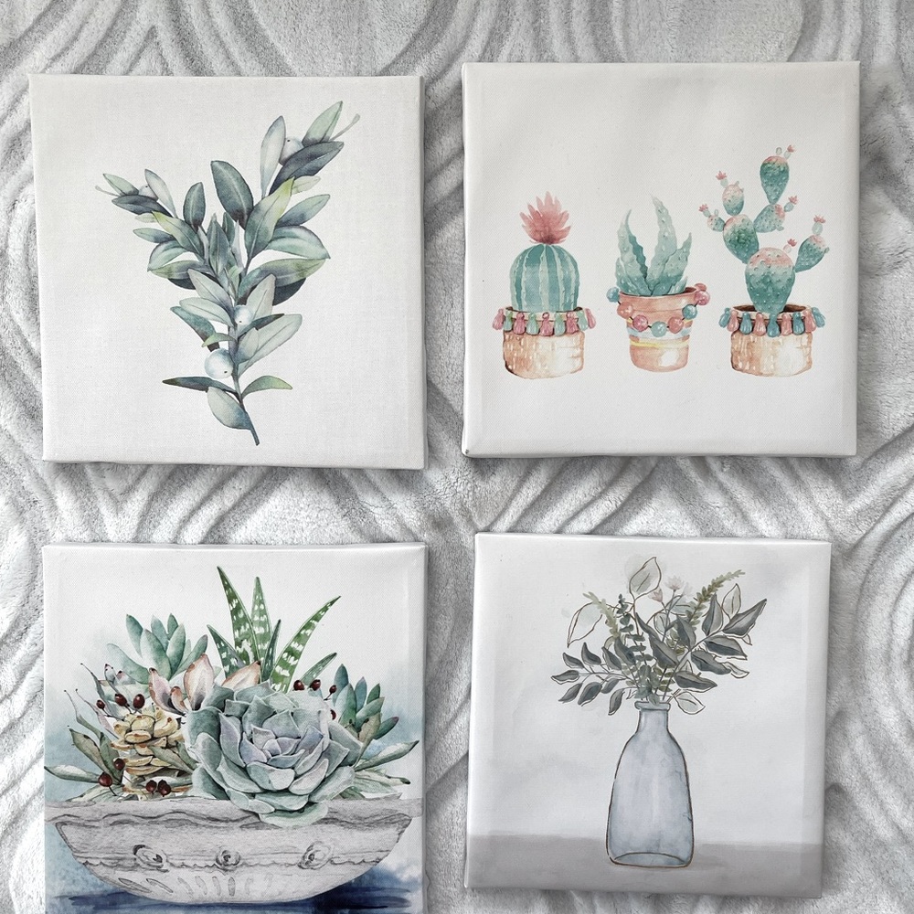 Canvas picture frames.